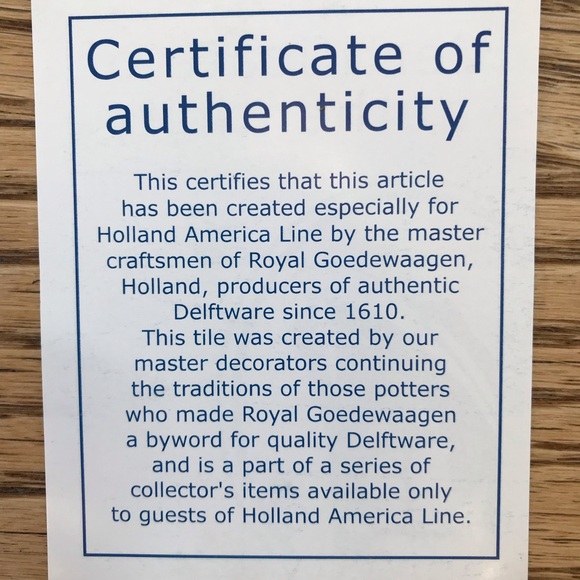 3 VTG Holland America Tiles - Picture 6 of 8